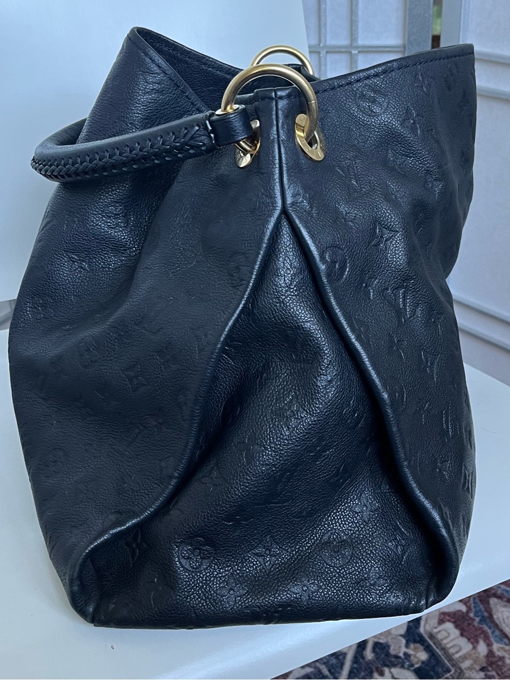 Louis Vuitton Artsy MM Empreinte Infini Leather Shoulder Bag Authentic - Picture 9 of 15
